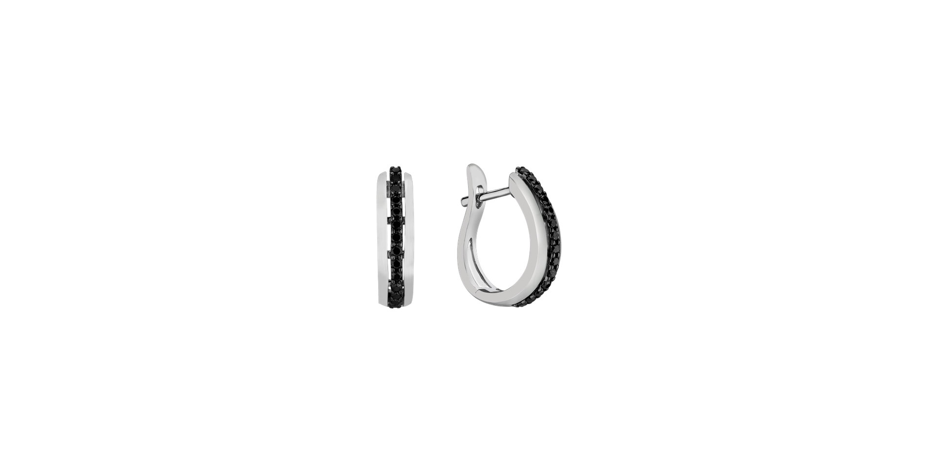 Earrings with black diamonds Pure Soul