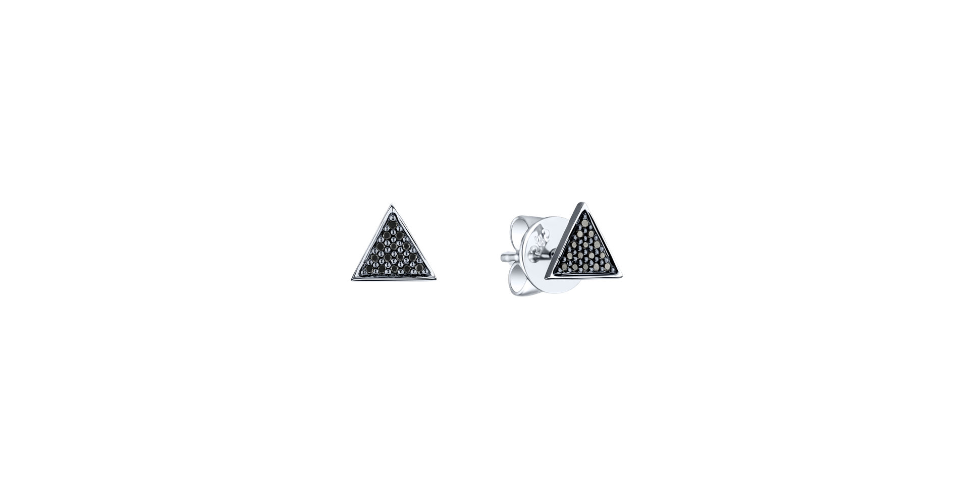 Diamond earrings Glossy Triangle