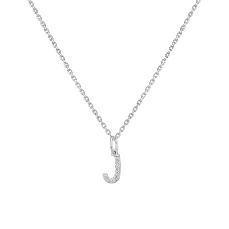 Diamond pendant Line Glitter  J