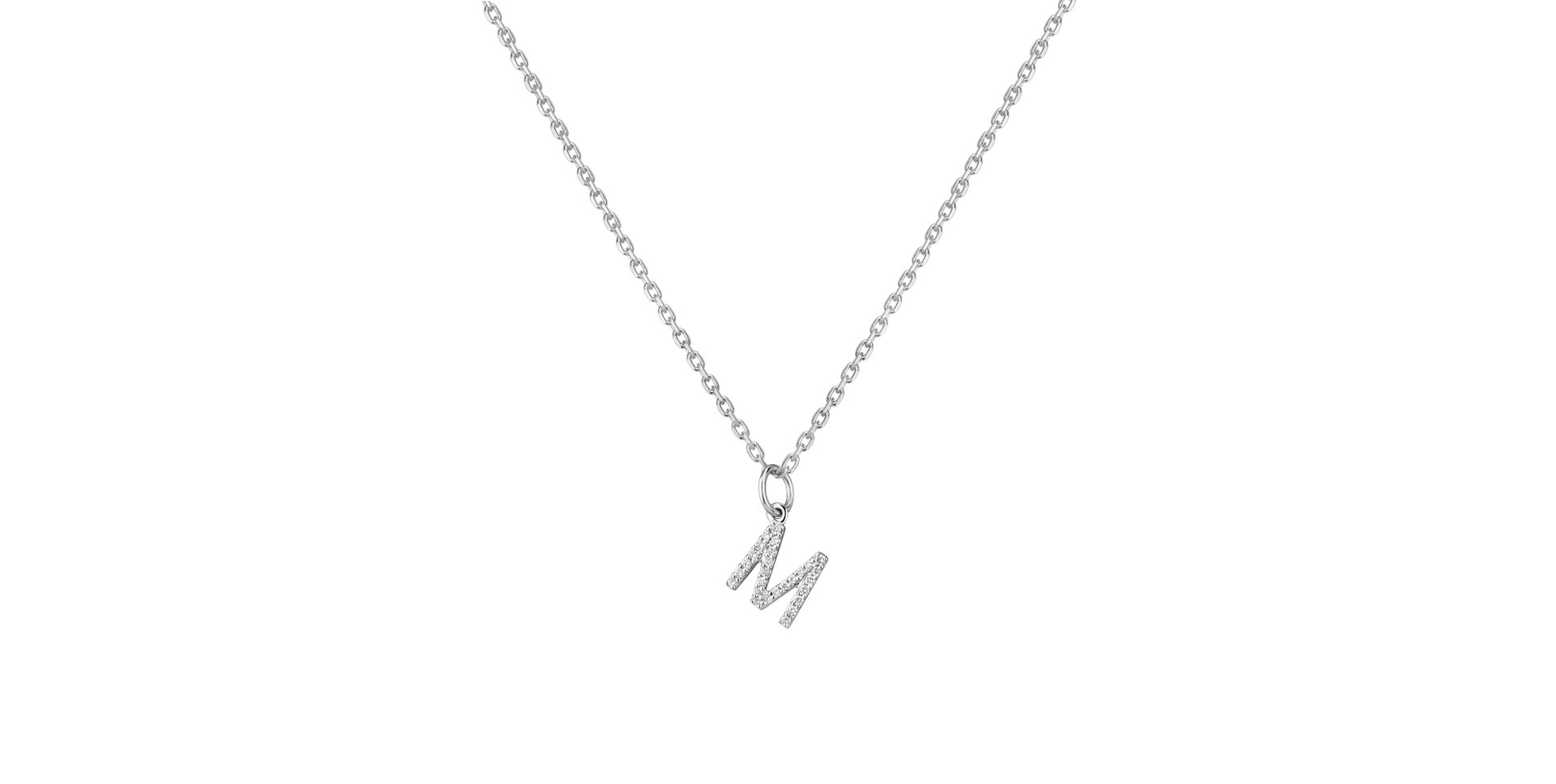 Diamond pendant Line Glitter  M