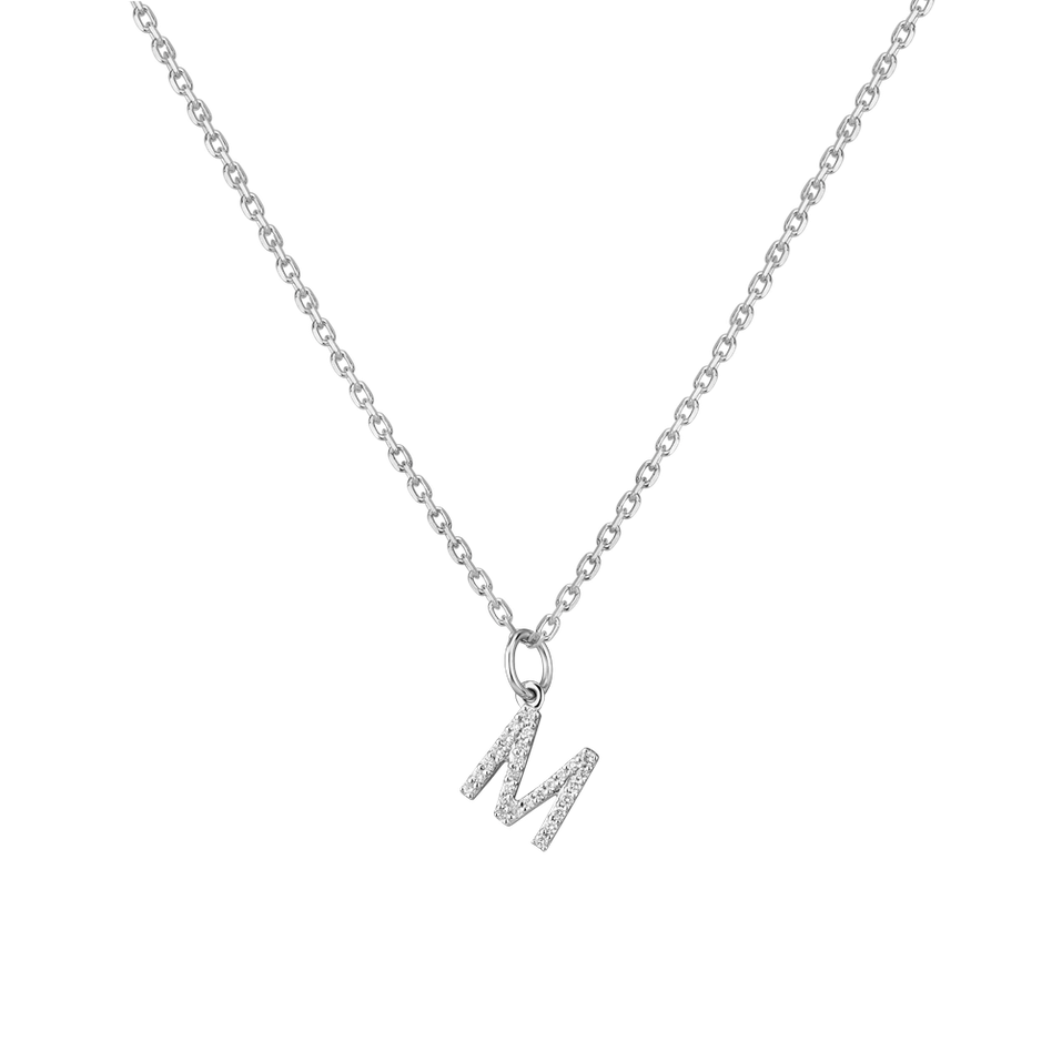 Diamond pendant Line Glitter  M