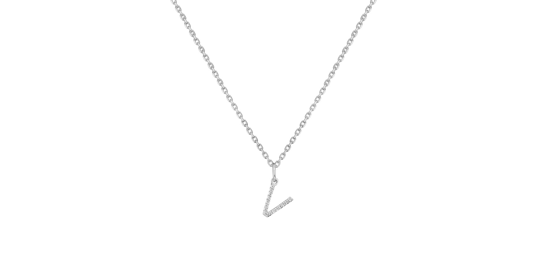 Diamond pendant Line Glitter  V