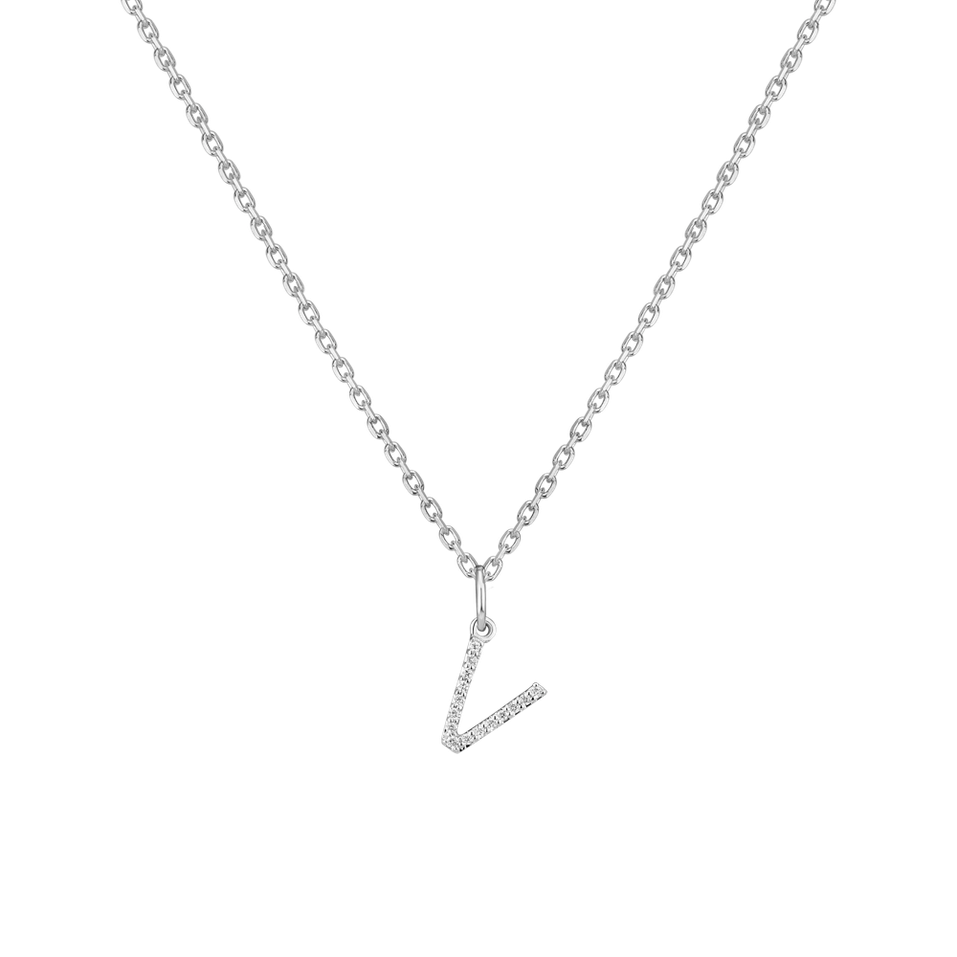 Diamond pendant Line Glitter  V