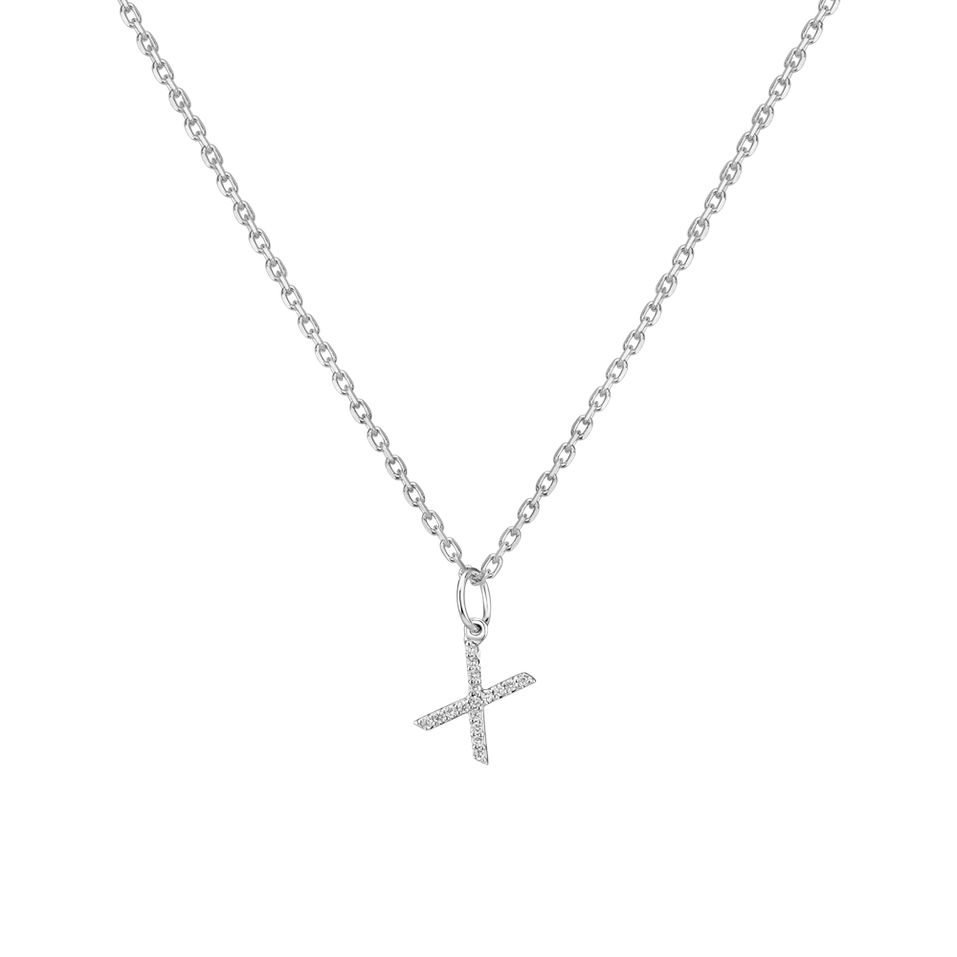 Diamond pendant Line Glitter  X