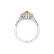 Ring with yellow and white diamonds Sun Galaxy3