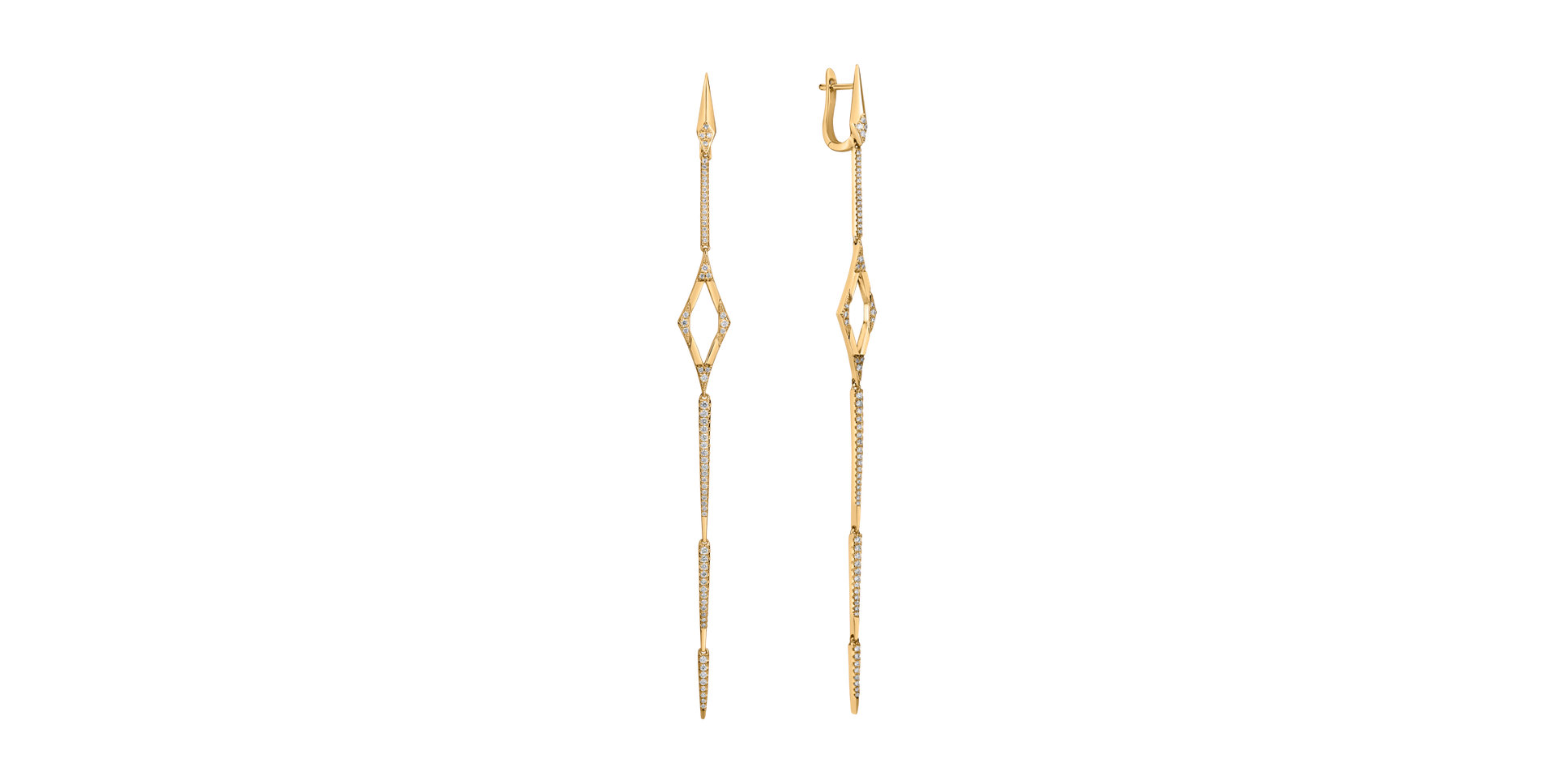 Diamond earrings Charming Spear