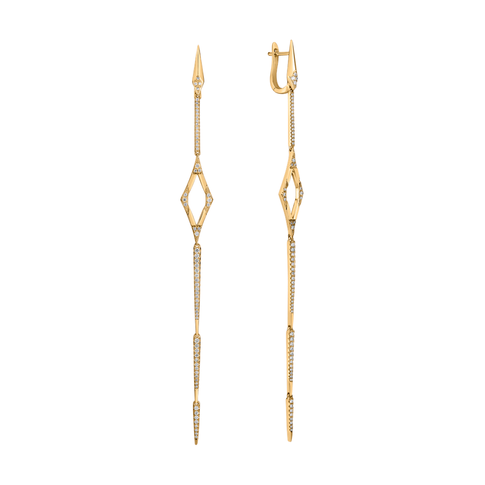 Diamond earrings Charming Spear