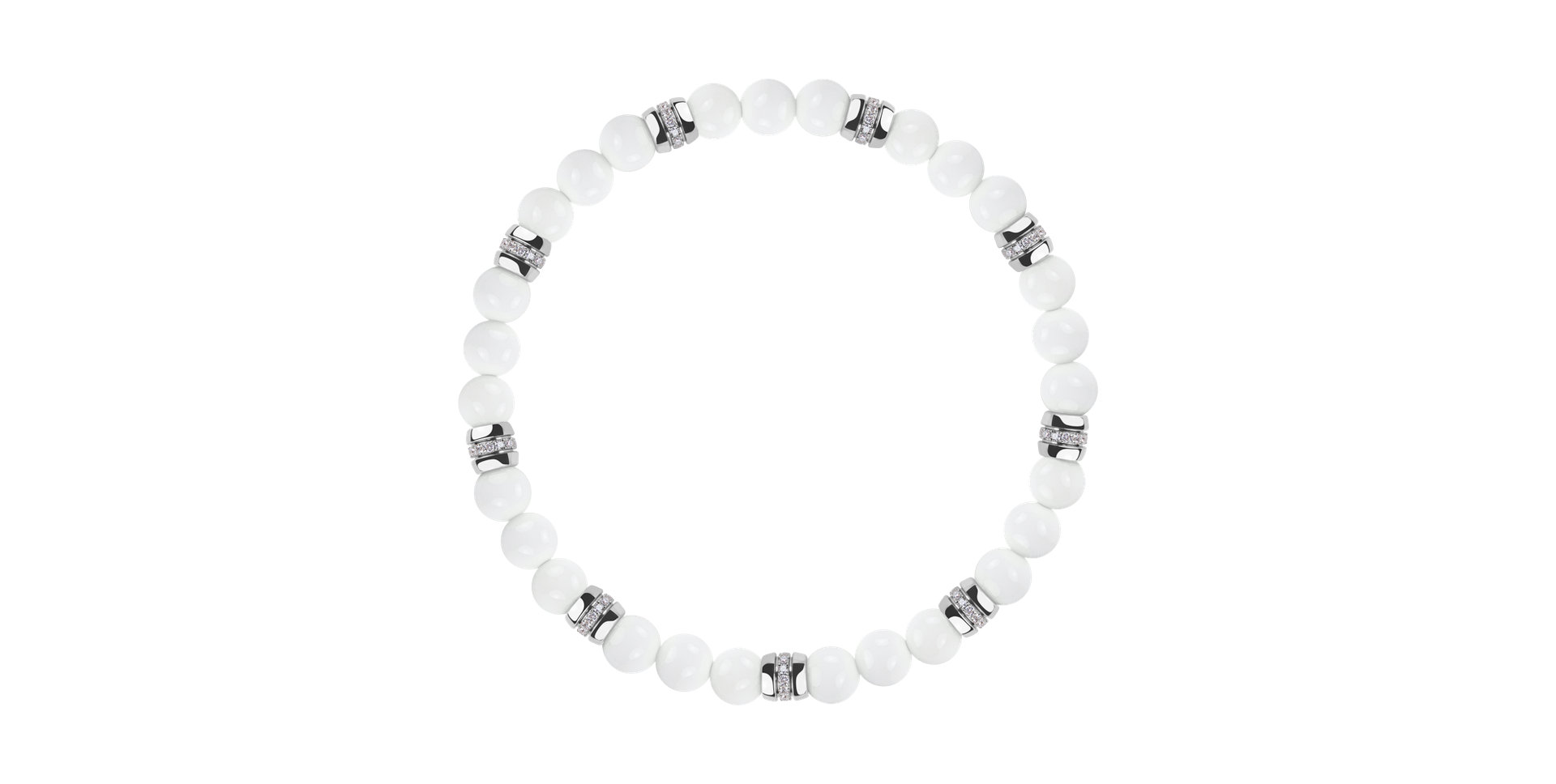 Diamond braclet with Agate Neverending Style