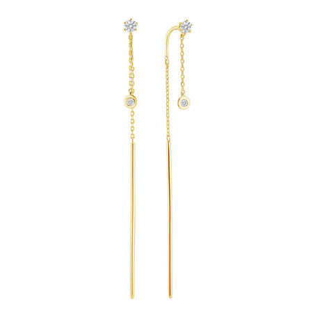 Diamond earrings Simplicity