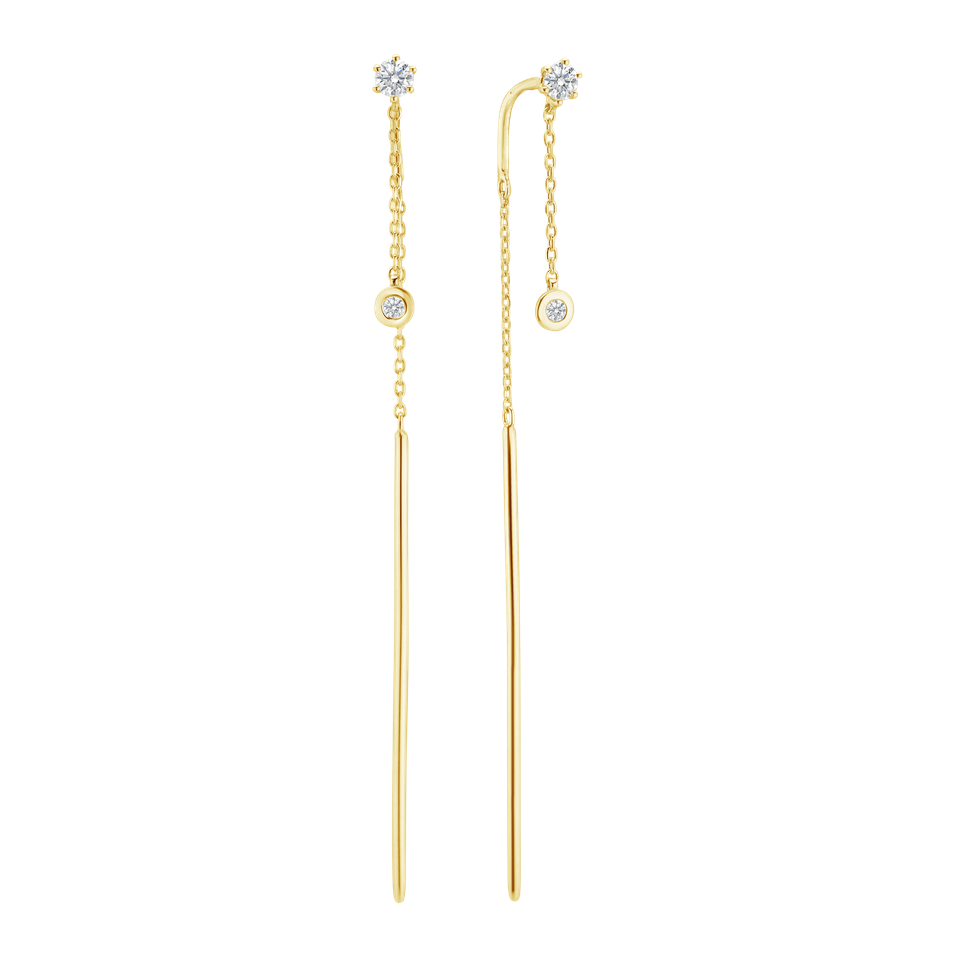 Diamond earrings Simplicity