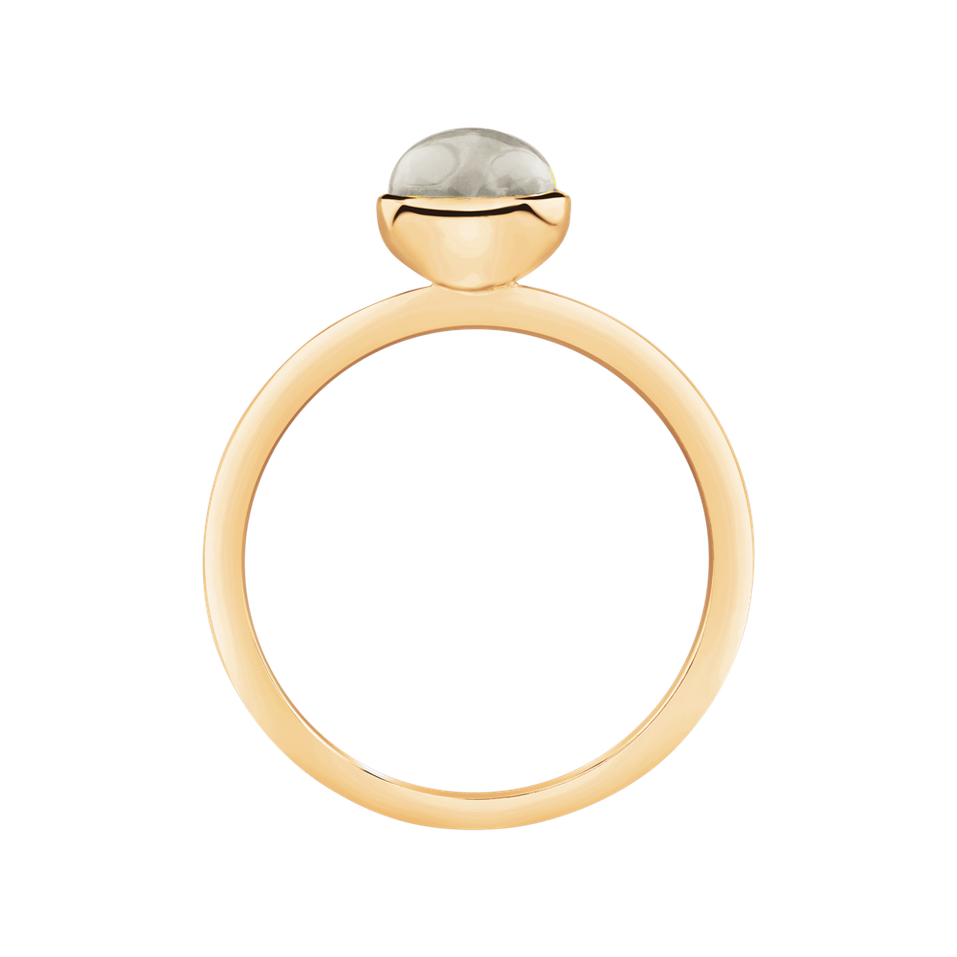 Ring with Moonstone White Bonbon