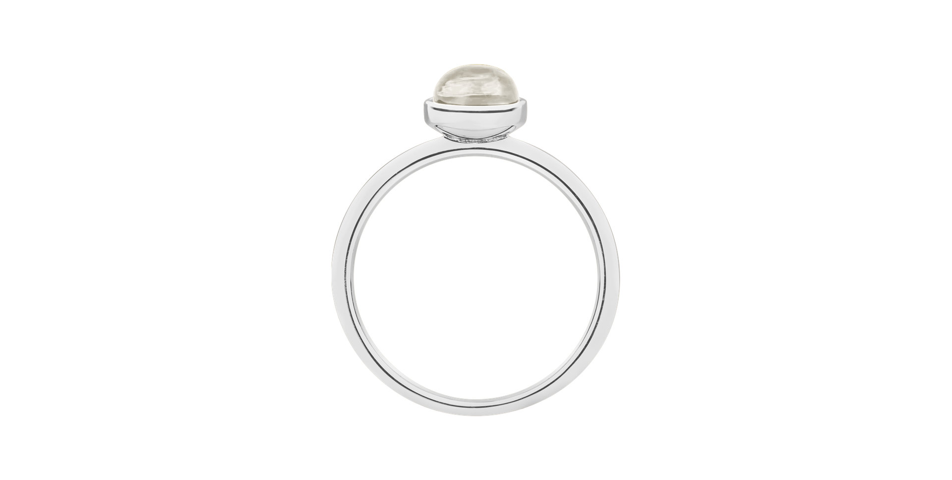Ring with Moonstone White Bonbon