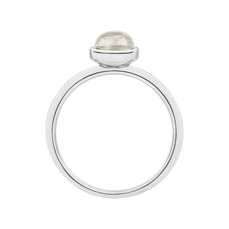 Ring with Moonstone White Bonbon