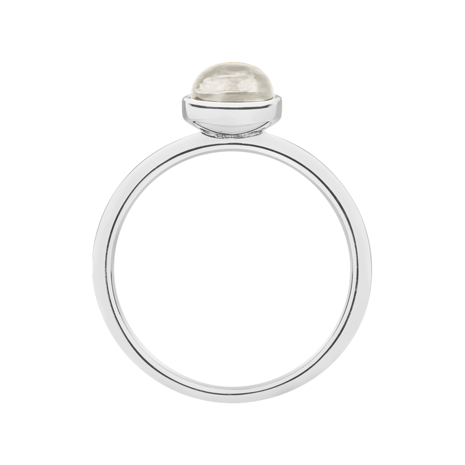 Ring with Moonstone White Bonbon