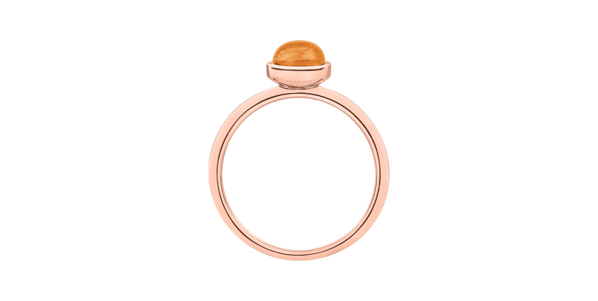 Ring with Moonstone Orange Bonbon