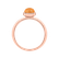 Ring with Moonstone Orange Bonbon3