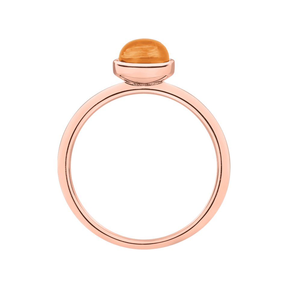 Ring with Moonstone Orange Bonbon