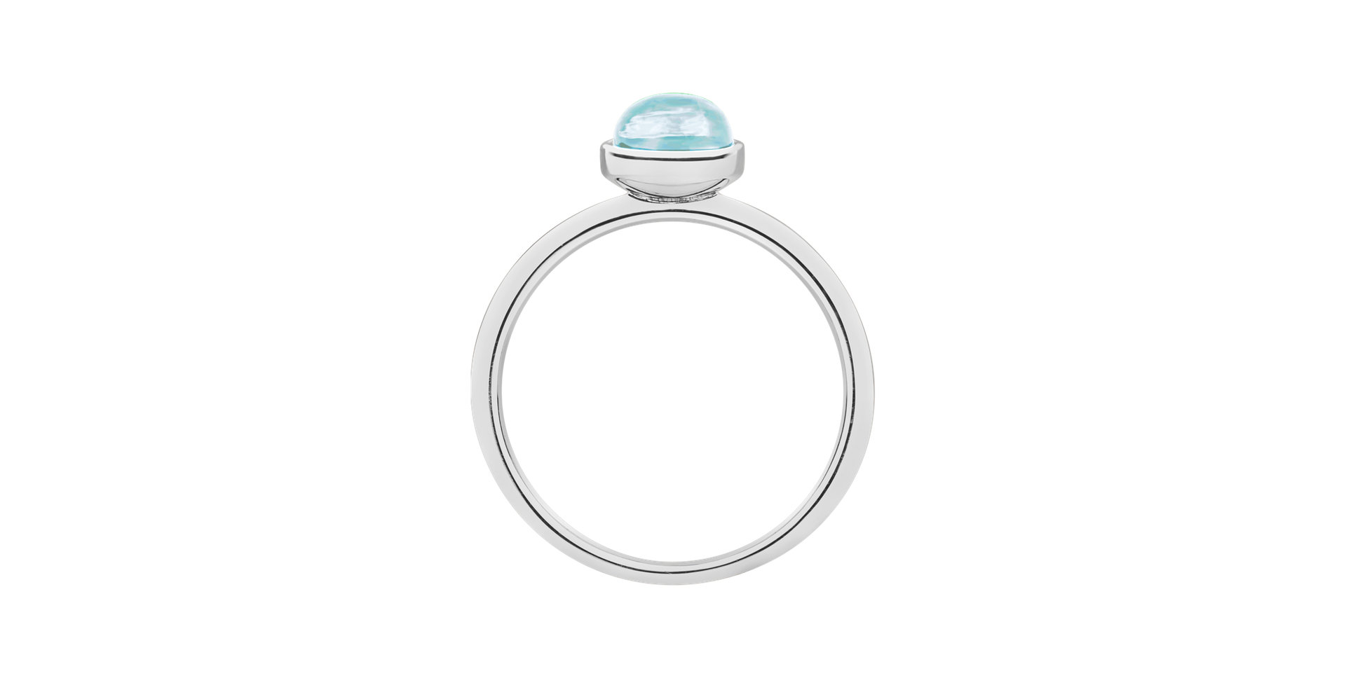 Ring with Aquamarine Bonbon