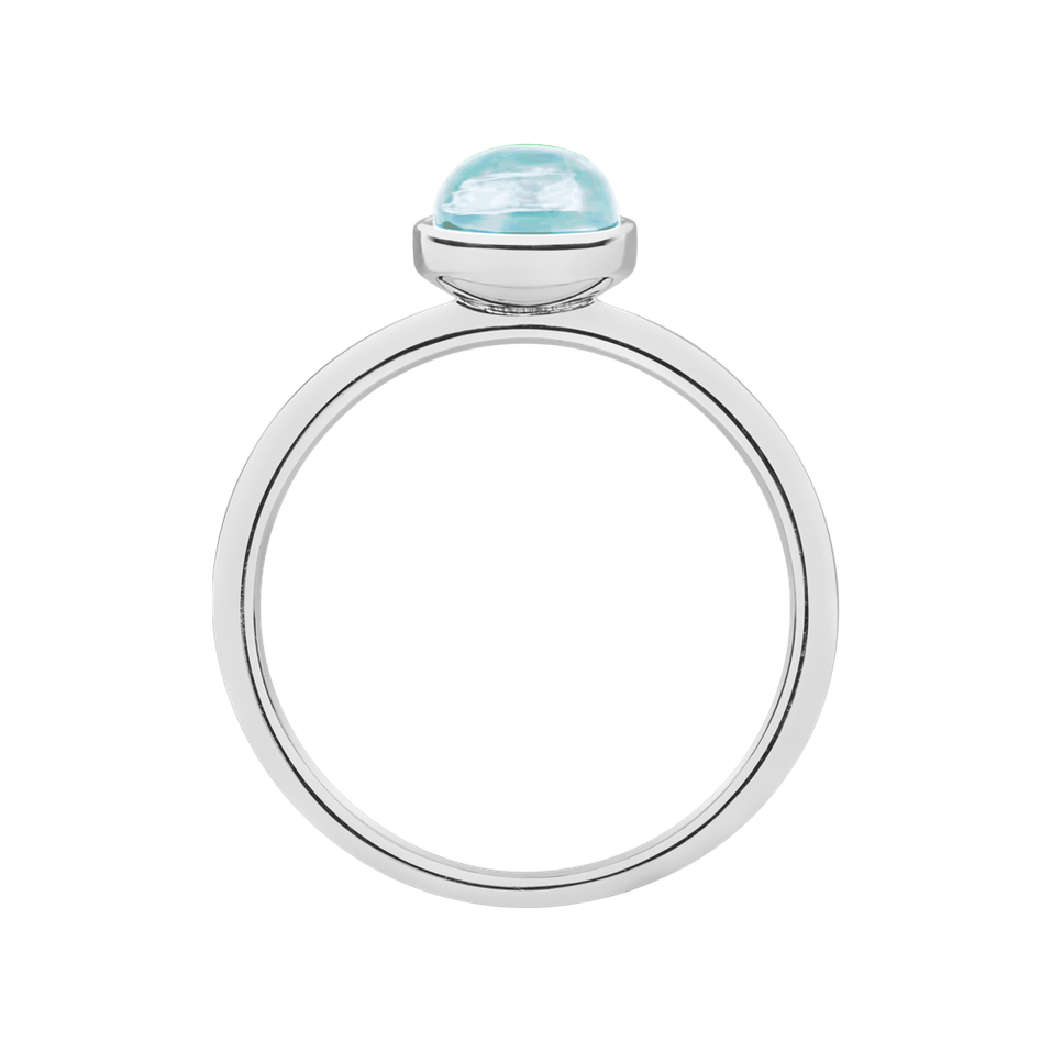Ring with Aquamarine Bonbon