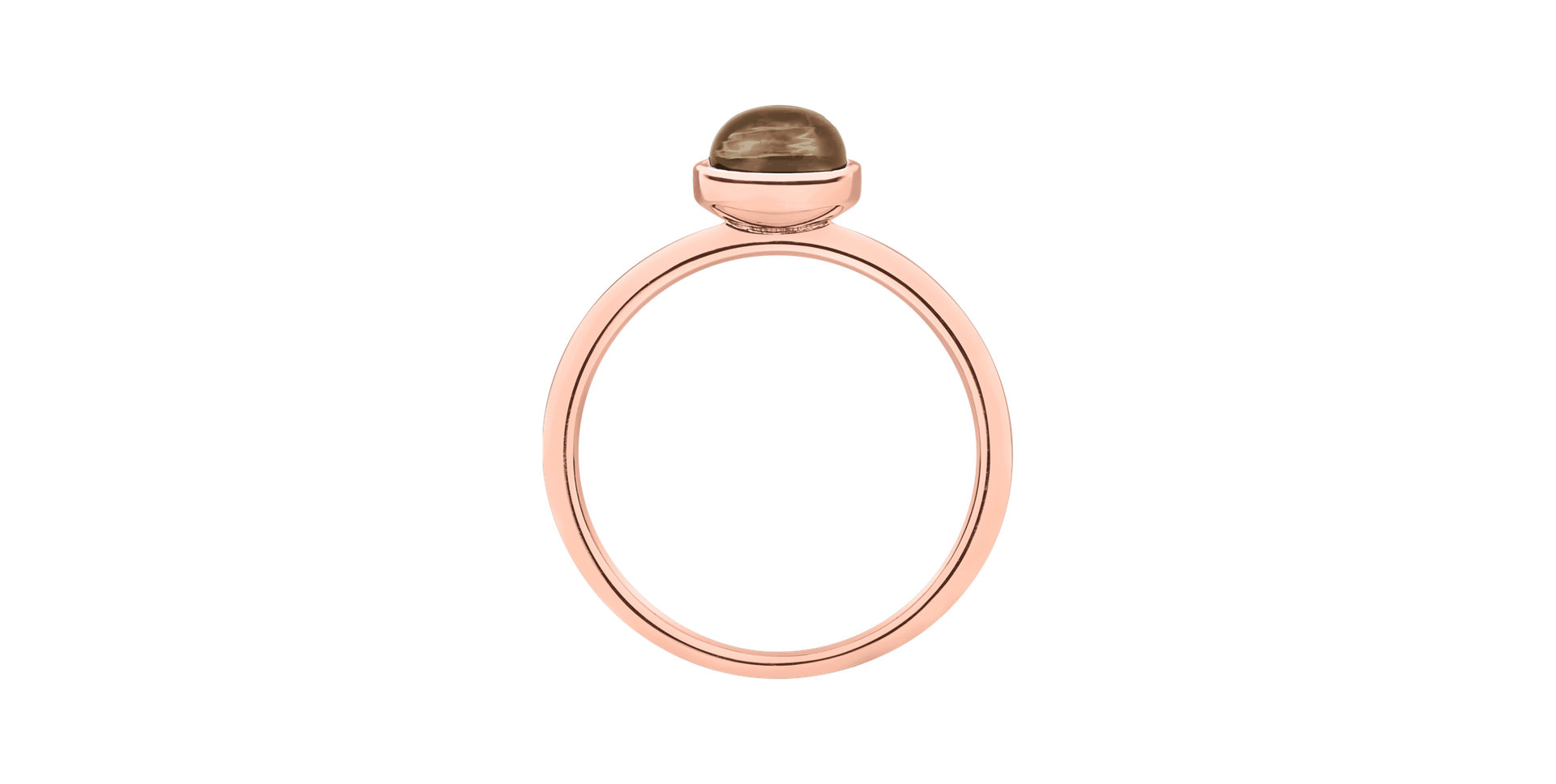 Ring with Smoky Quartz Bonbon