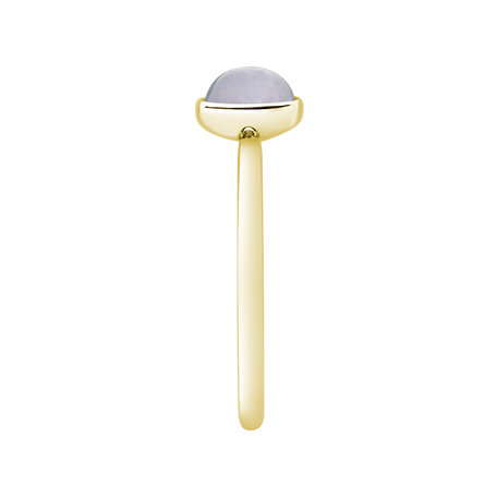 Ring with Blue Chalcedony Bonbon