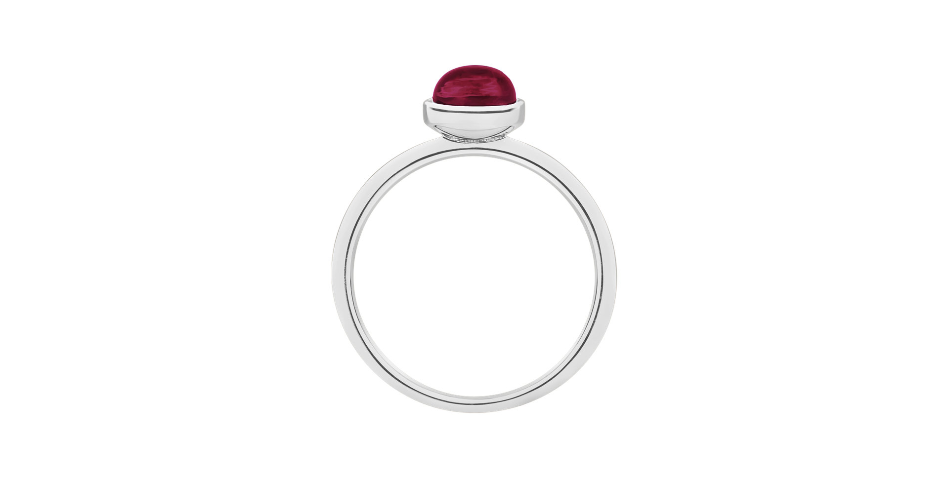 Ring with Pink Garnet Bonbon