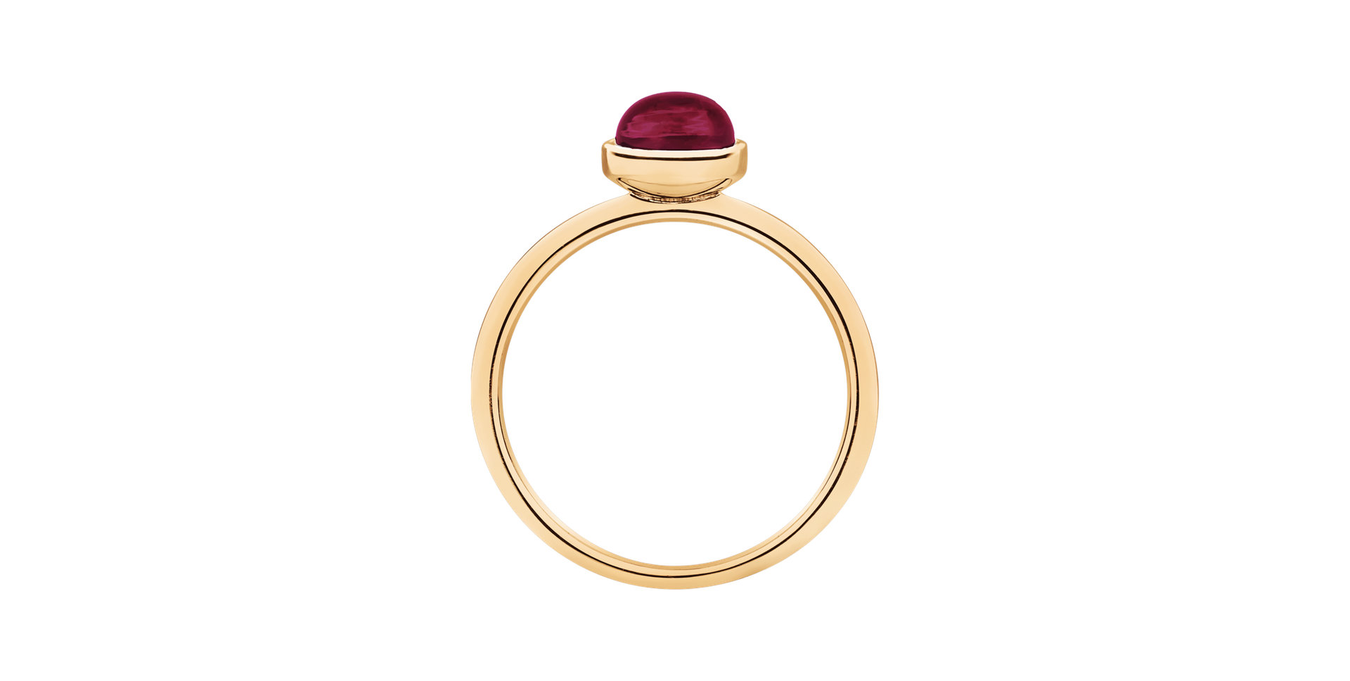 Ring with Pink Garnet Bonbon