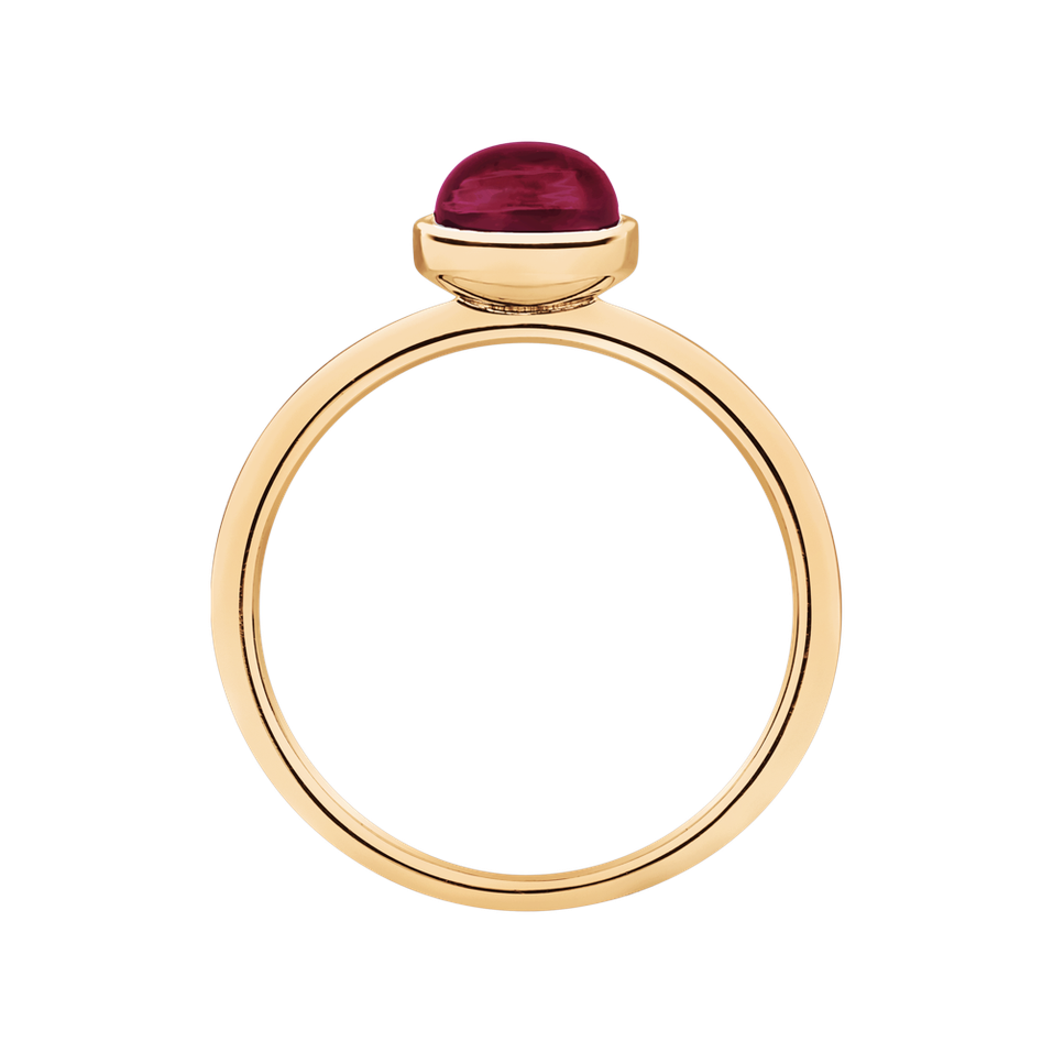 Ring with Pink Garnet Bonbon