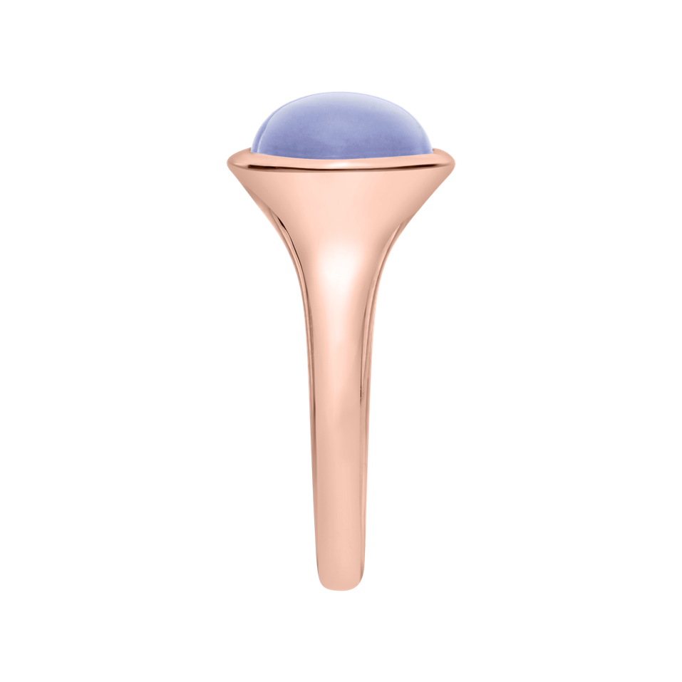 Ring with Blue Chalcedony Bonbon