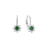 Diamond earrings with Emerald Celestial Romance3