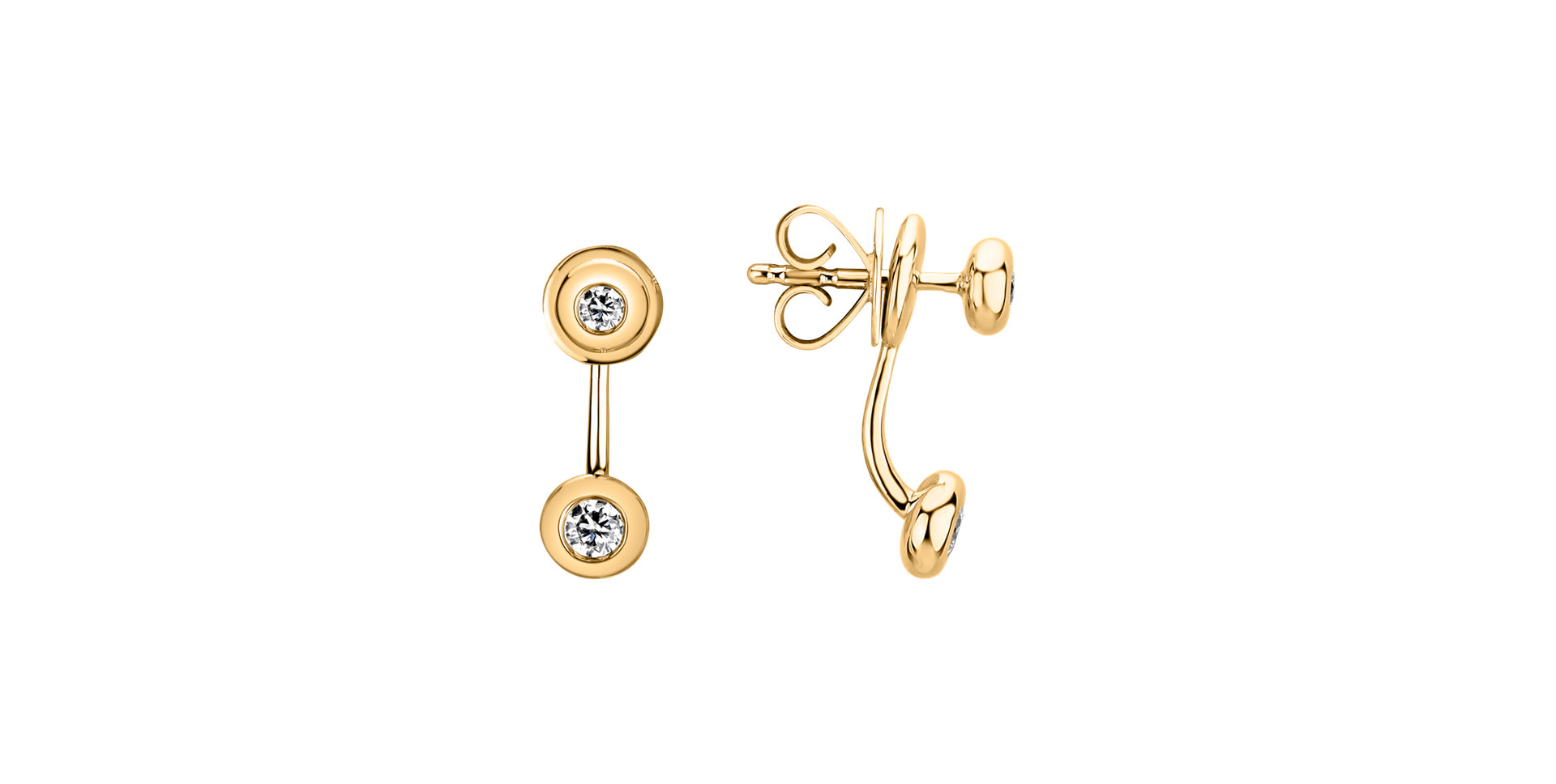 Diamond earrings Double Classy