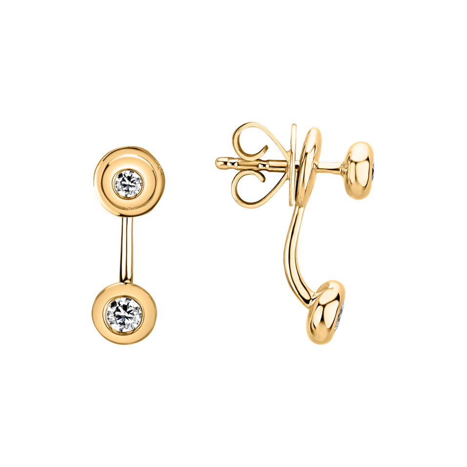 Diamond earrings Double Classy