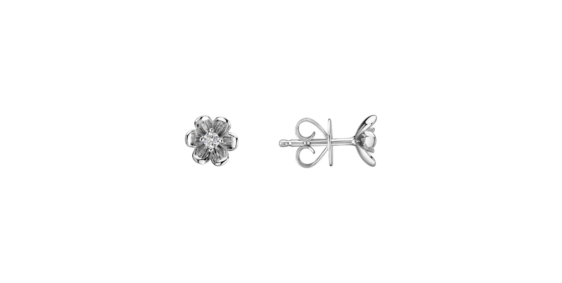 Diamond earrings Shiny Blossom