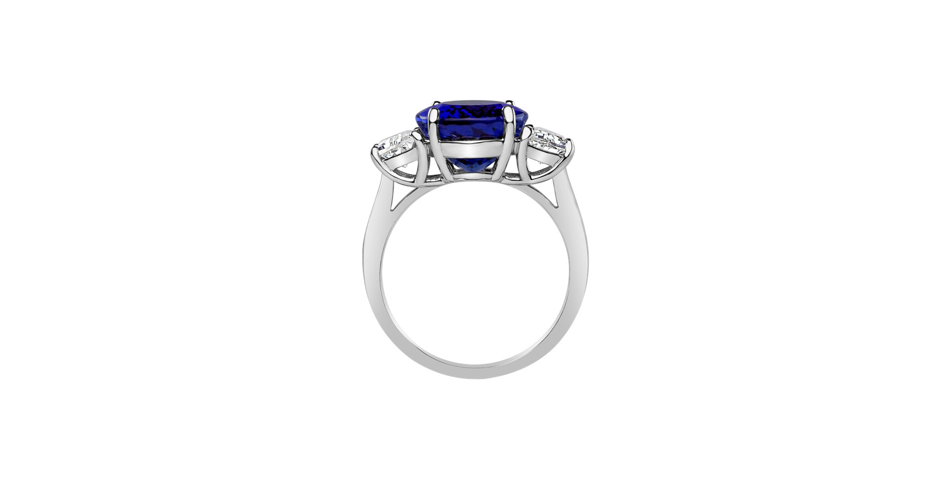 Diamond ring with Tanzanite Galaxy Desire