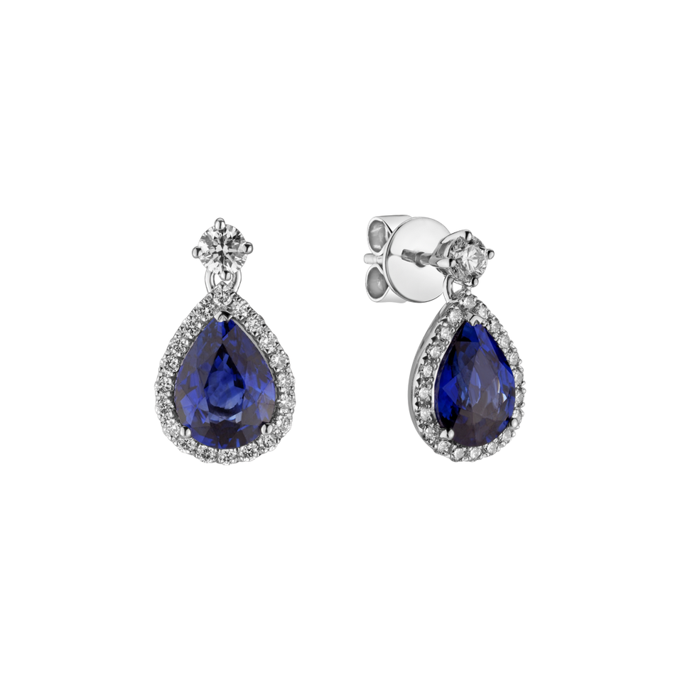 Diamond earrings with Sapphire Shine Secret