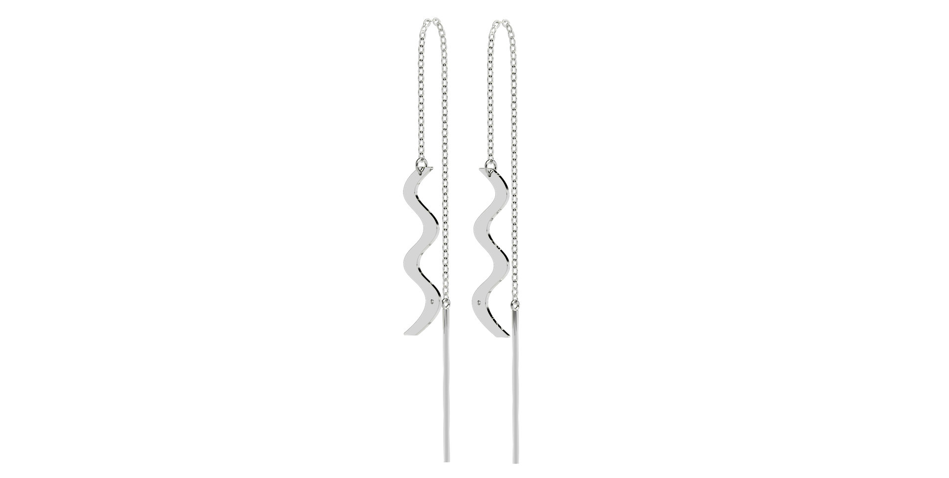Diamond earrings Wave