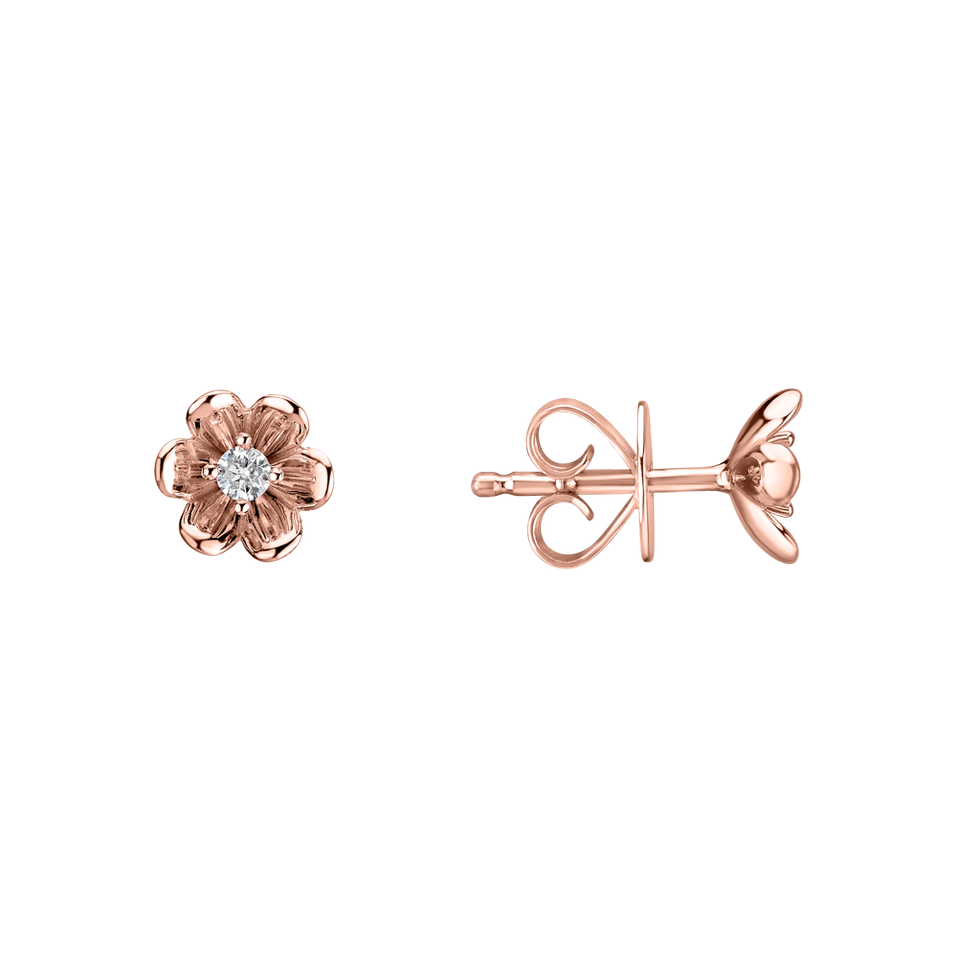 Diamond earrings Shiny Blossom