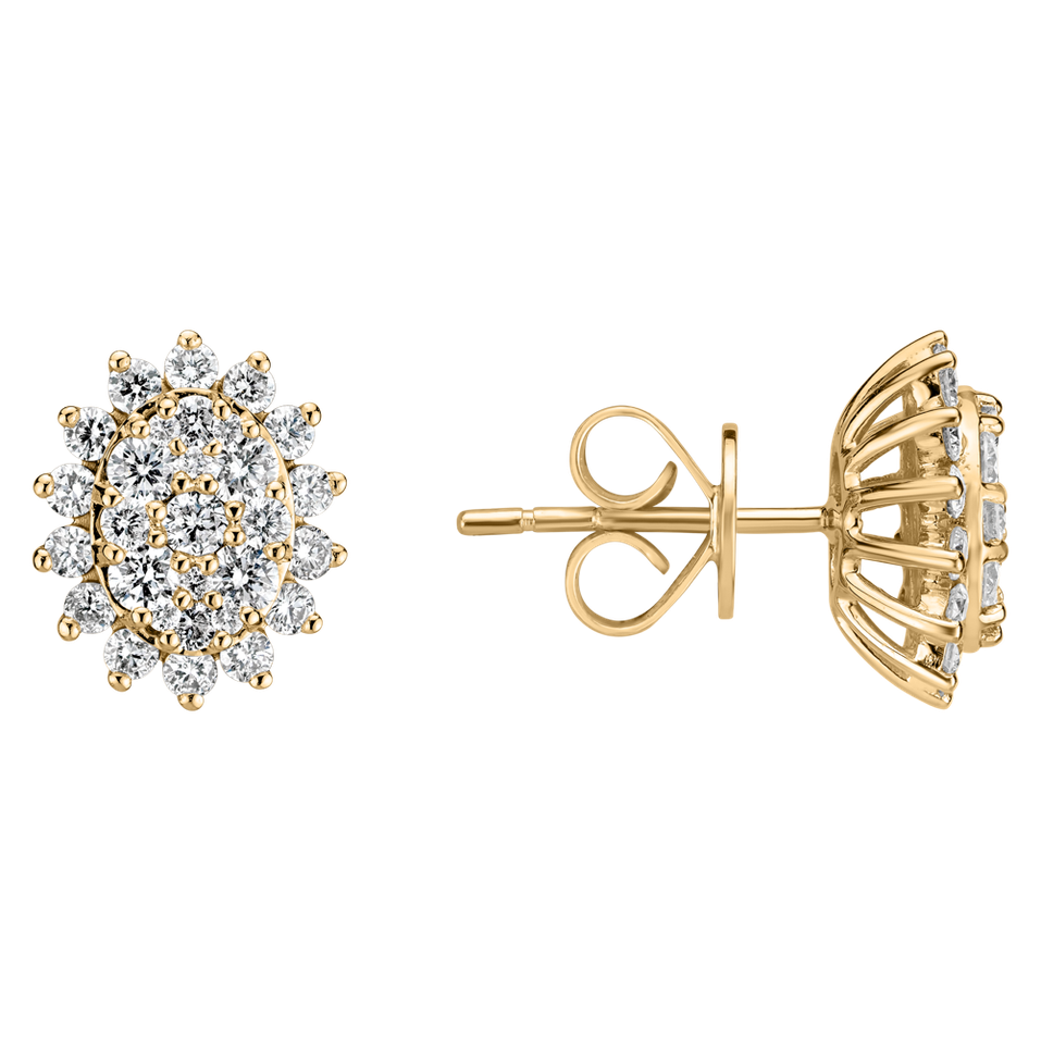 Diamond earrings Midnight Star