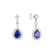 Diamond earrings with Tanzanite Seraph Tears3