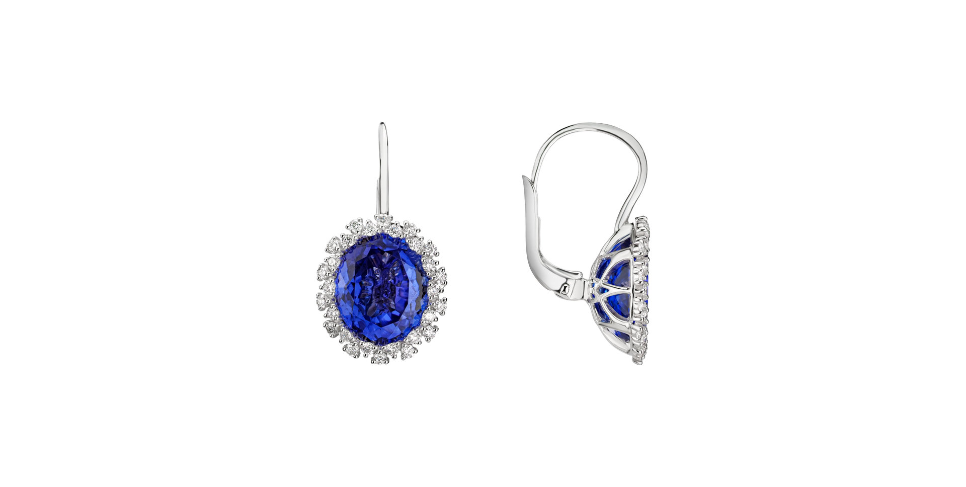 Diamond earrings with Tanzanite Tanzania Dream