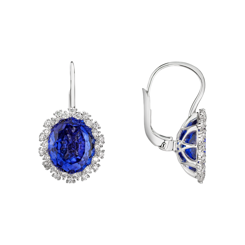 Diamond earrings with Tanzanite Tanzania Dream