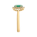 Diamond ring with Emerald Princess3
