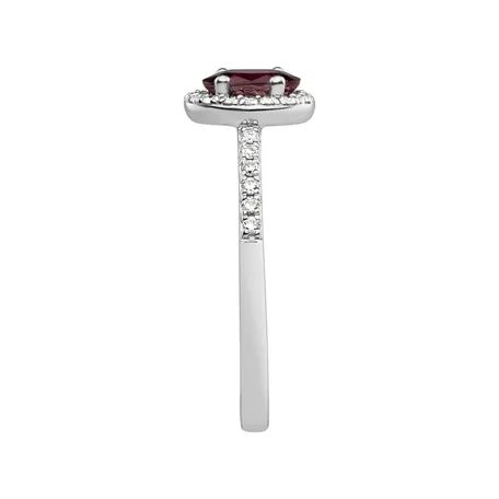 Diamond ring with Ruby Princess