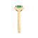 Diamond ring with Emerald Princess3