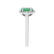 Diamond ring with Emerald Princess3