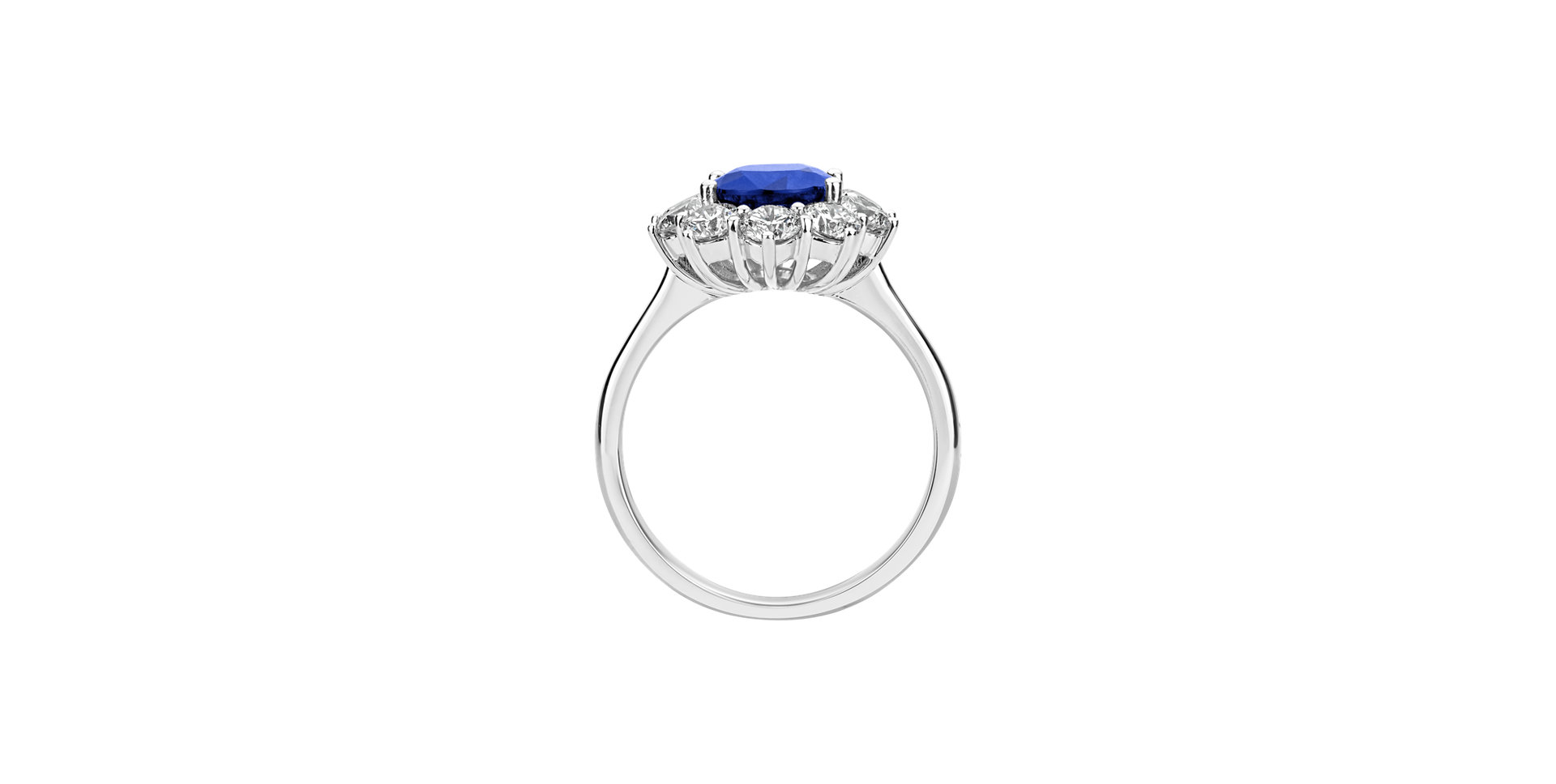 Diamond ring with Tanzanite Princess Joy