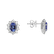 Diamond earrings with Tanzanite Princess Joy3