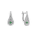 Diamond earrings with Emerald Tears of Joy3