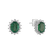 Diamond earrings with Emerald Princess Sparkle3