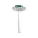 Diamond ring with Emerald Princess3
